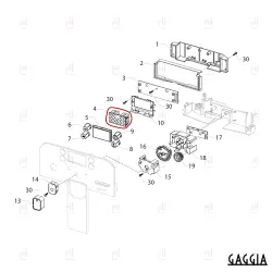 WHITE GUIDE LIGHT SUPPORT GXSM GAGGIA BRERA image