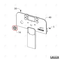 FRONTAL PANEL CAP CHROMED GXSM GAGGIA BRERA image