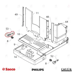 DRIP TRAY LOCKING PIN LH ANIMA/PICOBARISTO image