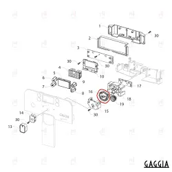CONTROL KNOB SUPPORT XSM BRERA/SYNTIA image