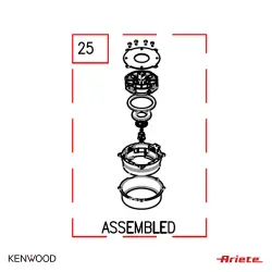 FILTER HOLDER HOUSING COMPLETE KENWOOD/MCE30 image
