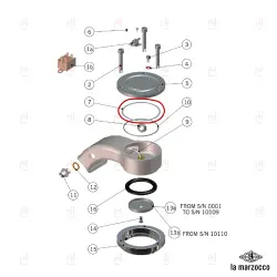 FLAT CARBO GASKET ø87x81x0.5mm LA MARZOCCO image