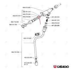 TAP GASKET ø11x3x4mm EPDM CIMBALI image