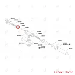 GASKET FLAT 15x5.5x4mm EPDM SAN MARCO image