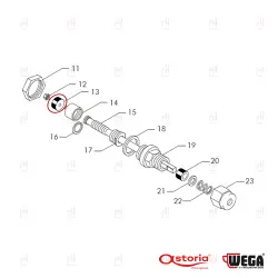 TAP GASKET FLAT 15x4X4 EPDM 80SH image
