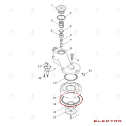 GROUPHEAD GASKET ø67x56.5x5.3mm ELEKTRA image