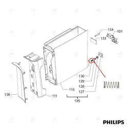 SPRING ø8.2x18.8mm WATER TANK SAECO/GAGGIA/PHILIPS image