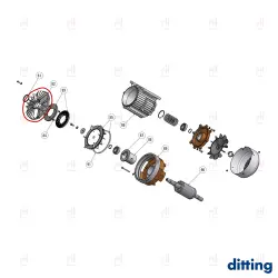 STATIONARY FLANGE DISC ø140mm DITTING KFA/KR 1203/1403 image