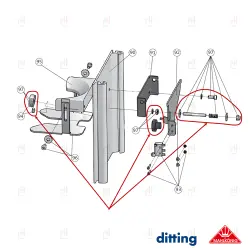 FRONT PANEL SMALL PARTS SET K30/KE640 image