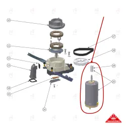 MOTOR EK6 WITH PULLEY 230Vdc image