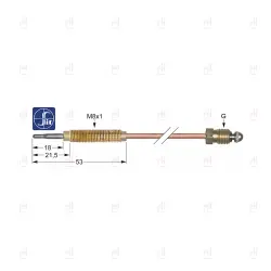 THERMOCOUPLE SIT M8X1 600MM image