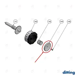 KNOB COVER ALUMINIUM DITTING KFA image