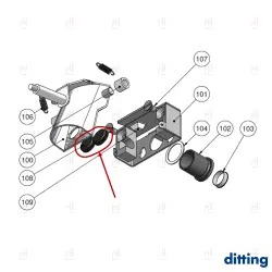 RUBBER BUFFER FOR SPOUT DITTING KR/KFA image