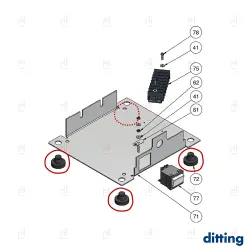 RUBBER FOOT DITTING 1203/1403 image