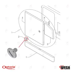 SCREW M8 CHROME-PLATED SIDE PANEL FIXING CMA image