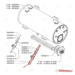 PIPING PTFE EXCHANGER ø4x6x180mm SIMONELLI image