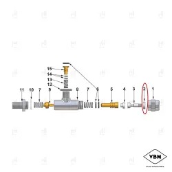 BUSHING PIN FOR LEVER TAP VIBIEMME/ECM image