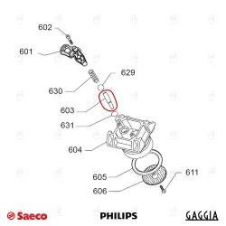 PIPE COUNTER-PISTON GROUP SAECO/PHILIPS image