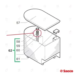 WATER COINTAINER SPRING ø10x19mm SAECO/GAGGIA image