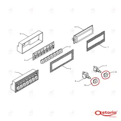 SQUARE BUTTON CHROMED CMA SETTANTA/PRATIC image