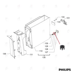 DELIVERY VALVE FOR WATER TANK SAECO/PHILIPS/GAGGIA image