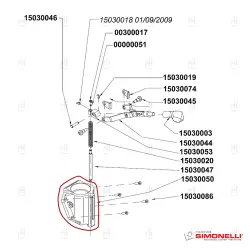 UPPER HOLDER FOR BURRS SIMONELLI MTHOS DINAMO image