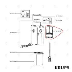 BURR & HOLDER KRUPS GVX MILL GRINDER image
