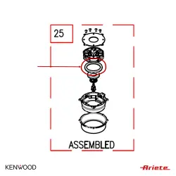 GROUPHEAD GASKET 1313 KENWOOD/ARIETE image