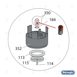 CREMA VALVE SET DELONGHI EC885/EC9### image