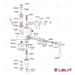 O-RING MUSHROOM SILICONE LELIT image
