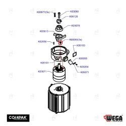 SCREW M6x16 ALLEN KEY HEAD COMPAK image