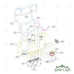 RED TEMPERATURE KNOB FOR GENE CAFE image