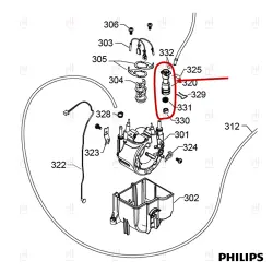 THERMOBLOCK FITTING KIT PHILIPS LATTEGO/CMF image
