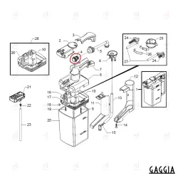 VENTING TUBE FOR CAPPUCCINATORE ON CARAFE GMYB/2 ACCADEMIA image