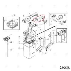 MILK DISPENSING TUBE FOR CARAFE GMYB/2 ACCADEMIA image