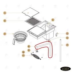 SILICONE HOSE HOT WATER 1.8LT QUEEN image