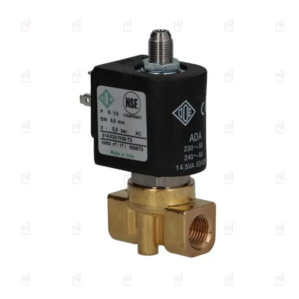 SOLENOID VALVE 3-WAY ODE ø1/4