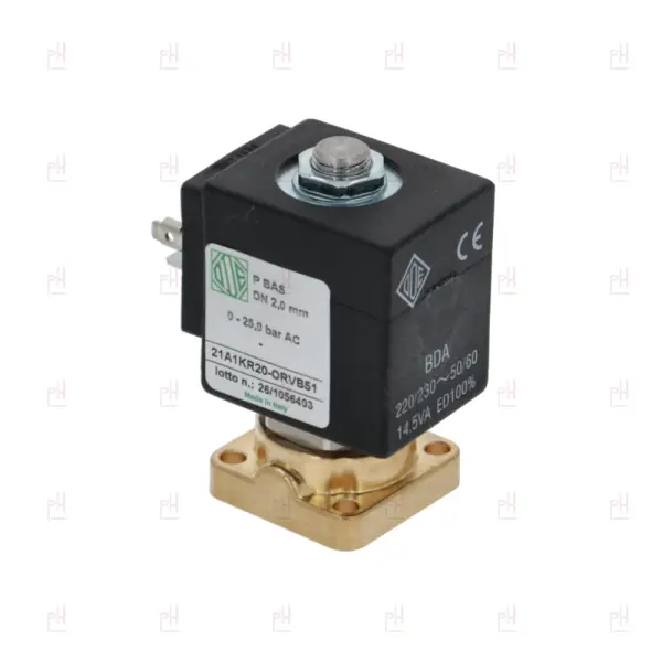 SOLENOID VALVE 2-WAY ODE 230V 8W FLAT BASE image