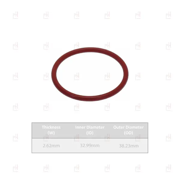 O-RING 03131 RED SILICONE image