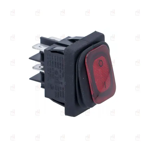 BIPOLAR SWITCH RED 10A 250V SCALA image