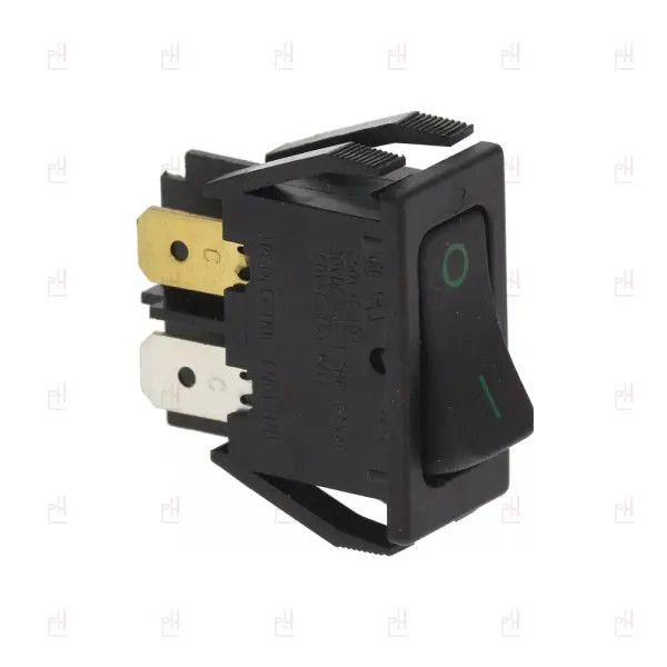 BIPOLAR SWITCH BLACK 16A 250V SINGLE image