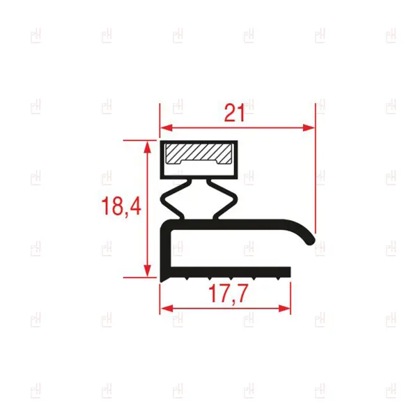 WHITE MIDDLE EDGED GASKET 2002 2000MM image