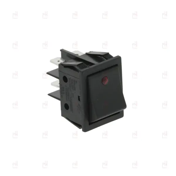 BIPOLAR SWITCH BLACK 16A 250V 4-POLE image
