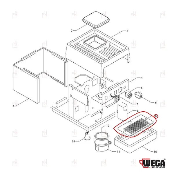 CUP SUPPORT GRID S/S MINI NOVA image
