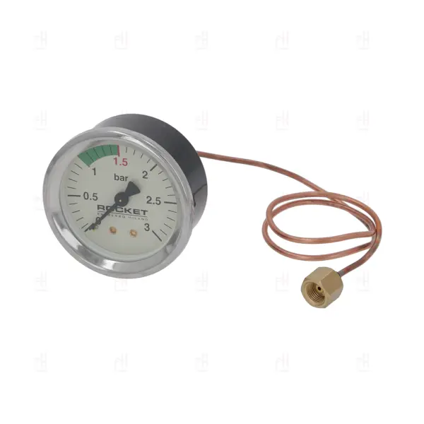BOILER PRESSURE GUAGE 60MM 0-3 BAR ROCKET image