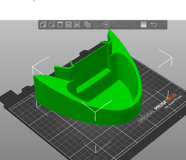 3D printed spare part prototype by Partshub